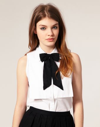 ASOS Collection Asos Chiffon Bow Neck Tie - Lyst