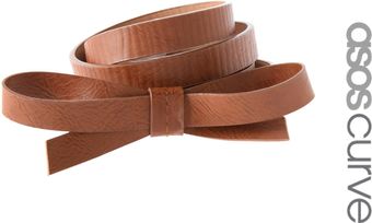 ASOS Collection Asos Curve Bow Skinny Belt - Lyst