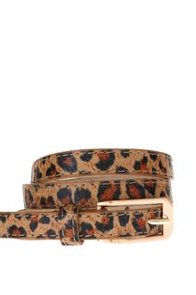 ASOS Collection Asos Leopard Print Skinny Belt - Lyst