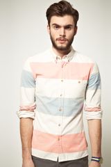 Asos Asos Oxford Shirt in Block Stripe