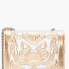 Balmain Gold Tone Ultimate Embossed Shoulder Bag in Gold - Lyst