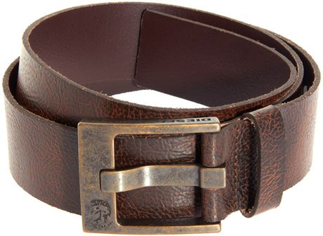 Diesel Bausr Buckle Belt in Brown for Men - Lyst