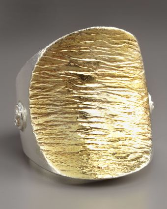 Dominique Cohen Textured Saddle Ring - Lyst