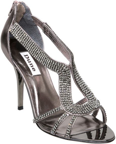 dune pewter sandals