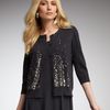 Eileen Fisher Sequined Cardigan in Gray (graphite) - Lyst