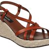 Episode Glinka E Strappy Hessian Wedge Sandals in Brown (tan) - Lyst