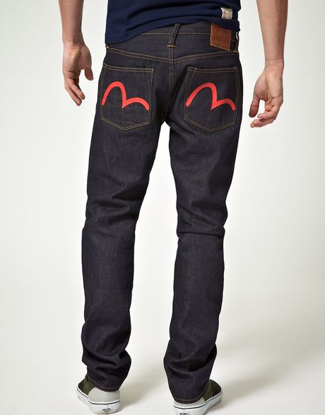 Evisu Evisu Straight Jeans in Blue for Men | Lyst