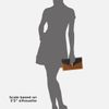 Fendi Chameleon Bustina Patent Leather Leather Clutch in Brown (black) - Lyst