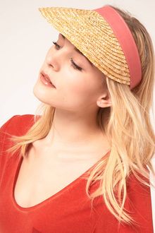 French Connection French Connection Straw Visor - Lyst