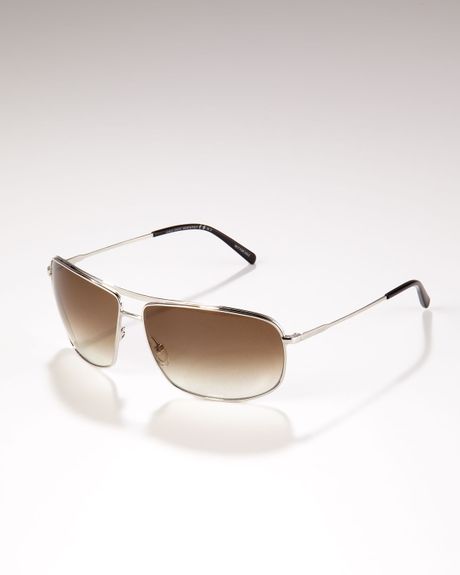 Giorgio Armani Square Sunglasses Brown in Brown for Men - Lyst
