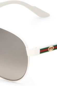 Gucci Gucci Womens Gucci S Aviator Sunglasses - Lyst