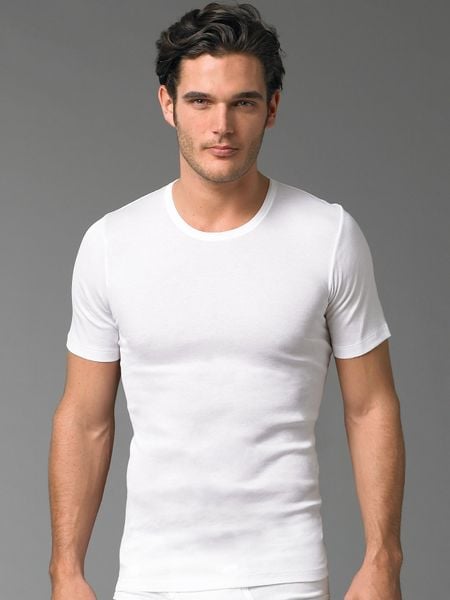 Hanro Crewneck Tee in White for Men - Lyst