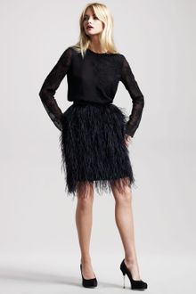 Jason Wu Bianca Ostrich Feather Skirt - Lyst