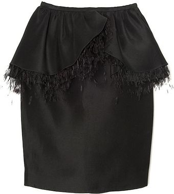  Feather Peplum Skirt 