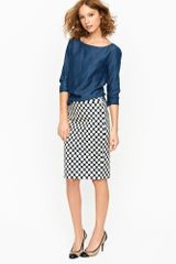 J.Crew No 2 Pencil Skirt in Pop Art Polka Dot
