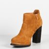 Jeffrey Campbell Desmond Suede Bootie with Tall Heel  in Yellow (mustard) - Lyst