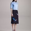 Jil Sander Humming Bird Print Skirt in Blue (navy) - Lyst