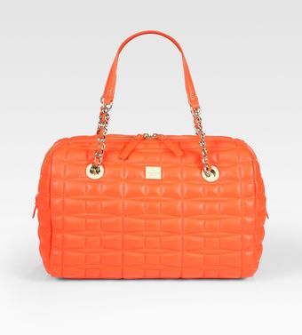 Maxine Quilted Leather Chain Satchel 
