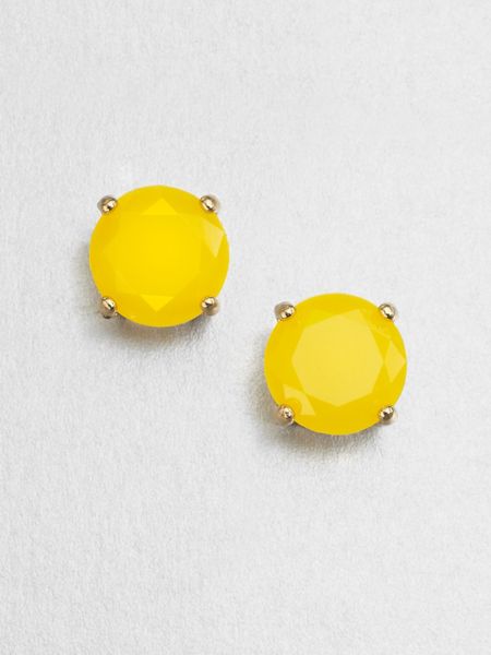 Kate Spade Gumdrop Stud Earrings in Yellow - Lyst