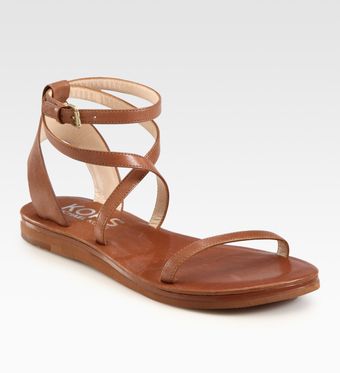 Kors By Michael Kors Rosemary Leather Sandals - Lyst