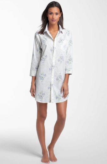  Sleepwear Floral Sleep Shirt 