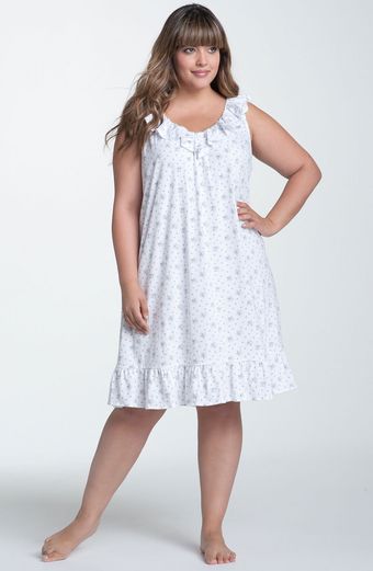  Sleeveless Cotton Nightgown 