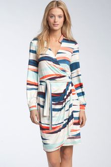 Maggy London Print Jersey Wrap Dress - Lyst