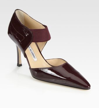  Patent Leather Mary Jane Point Toe Pumps 