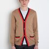 Marc Jacobs Marc Jacobs Mens Contrast Collar Cardigan in Beige for Men - Lyst
