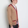 Marc Jacobs Marc Jacobs Mens Contrast Collar Cardigan in Beige for Men - Lyst