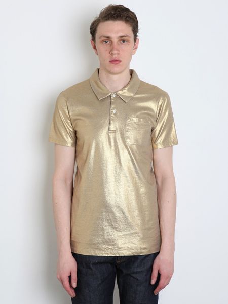 Marc Jacobs Marc Jacobs Mens Gold Polo Shirt in Gold for Men - Lyst