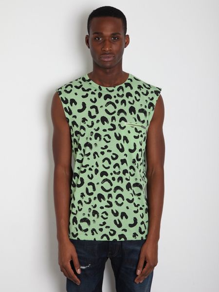 Marc Jacobs Marc By Marc Jacobs Mens Sandy Leopard Vest in Animal for Men (sandy) - Lyst