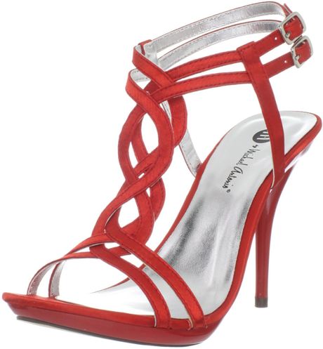 Michael Antonio Michael Antonio Womens Riordansat Platform Sandal in Red - Lyst