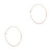 Michael Kors Whisper Medium Hoop Earrings Rose Golden in Pink (rose golden) - Lyst