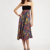Nicole Miller Strapless Stretch Silk Dress in Multicolor (multi) - Lyst