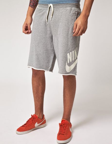 gray fleece shorts