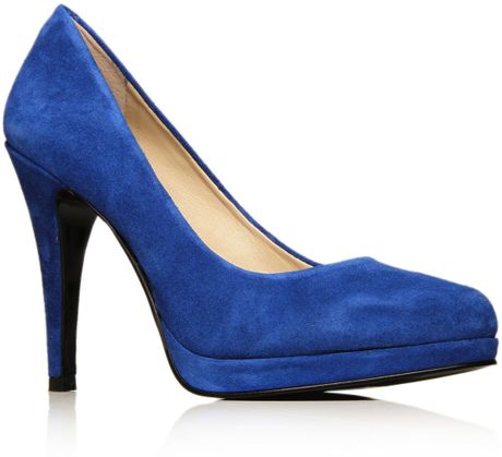 Nine West Rocha Classic High Heel Court Shoes in Blue - Lyst