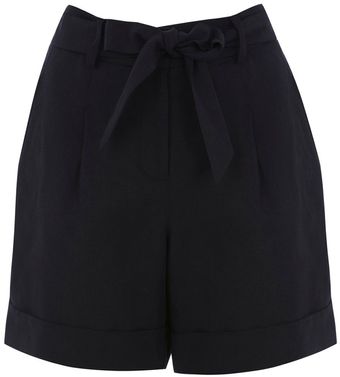 Oasis Oasis Cupro Linen Short - Lyst