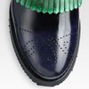 Prada Leather Wingtip Golf Shoes in Blue - Lyst