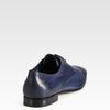 Prada Antique Leather Laceups in Blue for Men (denim) - Lyst
