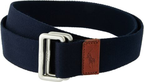 Ralph Lauren Canvas Belt in Blue for Men (navy) - Lyst