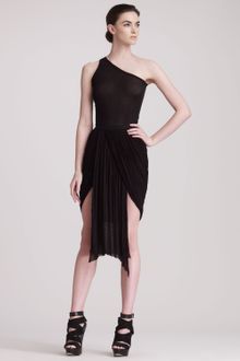 Rick Owens Draped Jersey Skirt - Lyst