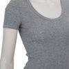 Splendid 1 X1 Scoop Neck Tee in Gray (grey) - Lyst