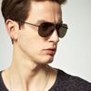Ted Baker Ted Baker Carter Aviator Sunglasses in Black for Men - Lyst