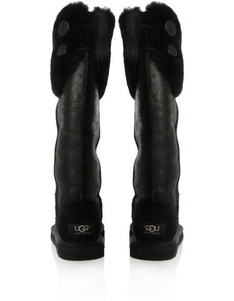 over the knee ugg boots black