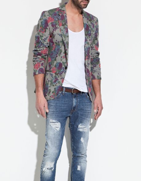 zara mens grey blazer