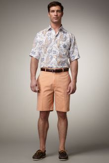 Peter Millar Washed Twill Shorts Bellini - Lyst
