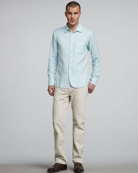 Rag & Bone Rb15x Twill Pants in White for Men (bone) - Lyst