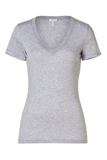 Splendid Heather Grey Vneck Tee - Lyst