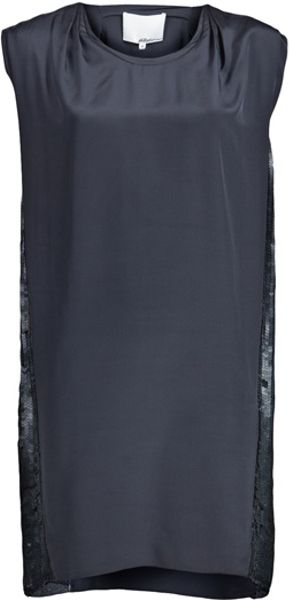 3.1 Phillip Lim Draped Sequin Dress in Gray (grey) - Lyst